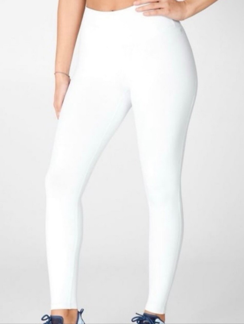 Fabletics PowerHold Bright White High-Waisted Legging Short